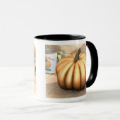 Mug Citrouille de cuisine (Devant droit)