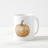 Mug Citrouille de foin de récolte orange (Devant droit)