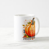 Mug Citrouille de Halloween décorative festive (Devant droit)