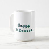 Mug Citrouille de Jack O’Lantern effrayante avec des y (Devant gauche)