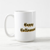 Mug Citrouille de Jack O’Lantern effrayante avec des y (Gauche)