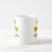 Mug Citrouille de la récolte d'automne et Sunflowers C (Centre)