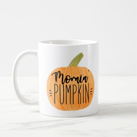 Mug Citrouille de Mornin - Coupe de café d'automne (Gauche)