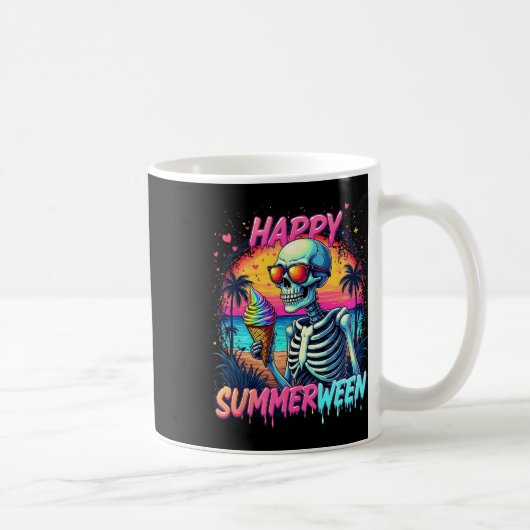 Mug Citrouille de pastèque d'été Happy Summerween (Droite)