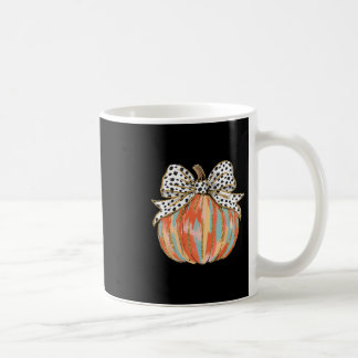 Mug Citrouille de saison automnale à ruban coquette