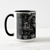 Mug Citrouille de sorcière squelette (Gauche)