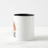Mug Citrouille de squelette rétro (Centre)