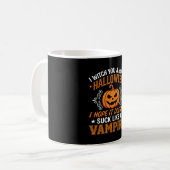 Mug Citrouille de vampire drôle d'Halloween (Devant gauche)