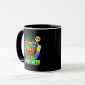 Mug Citrouille d'été en pastèque Jack O Lantern (Devant gauche)