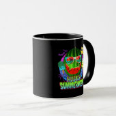 Mug Citrouille d'été en pastèque Jack O Lantern (Devant droit)