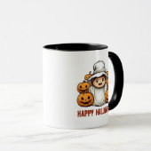Mug Citrouille d'Halloween (Devant droit)