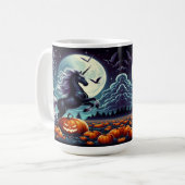 Mug Citrouille d'Halloween Éffrayant (Devant gauche)