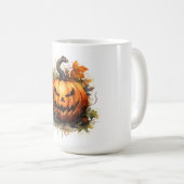 Mug Citrouille d'Halloween effrayante (Devant droit)