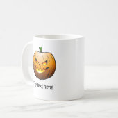 Mug Citrouille d'Halloween effrayante (Devant gauche)