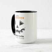 Mug Citrouille d'Halloween face Latte Lover (Devant gauche)