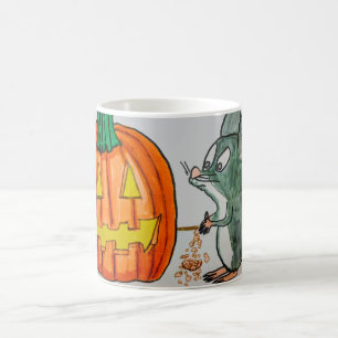 MUG CITROUILLE D'HALLOWEEN FAIT PEUR À UNE PETITE SOUR