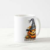 Mug Citrouille d'Halloween heureuse et effrayante (Devant droit)