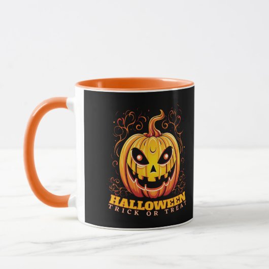 Mug Citrouille d'Halloween Jack-O-Lantern (Gauche)