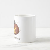 Mug Citrouille d'Halloween Jack-o'-Lantern feu effraya (Centre)