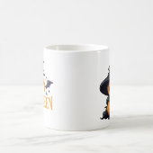 Mug Citrouille d'Halloween minimaliste joyeux (Centre)