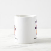 Mug Citrouille d'Halloween portant un chapeau de sorci (Centre)