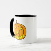 Mug Citrouille d'Halloween Trombone (Devant gauche)