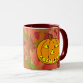 Mug Citrouille d'Halloween Trombone (Devant droit)