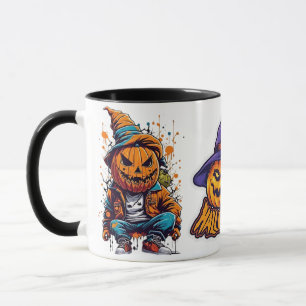 Mug Citrouille d'homme avec d'autres citrouilles effra