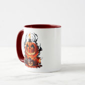 Mug Citrouille d'horreur d'Halloween (Devant gauche)