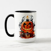 Mug Citrouille d'horreur d'Halloween (Gauche)