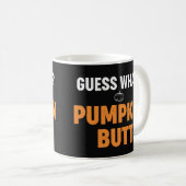 Mug Citrouille drôle de fesses design Halloween (Devant droit)