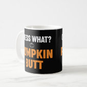 Mug Citrouille drôle de fesses design Halloween (Devant gauche)