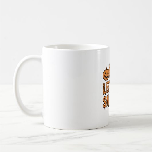 Mug Citrouille Drôle d'Halloween Faisons-nous Écraser (Gauche)