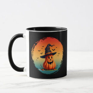 Mug citrouille drôle vintage automne saison d'automne