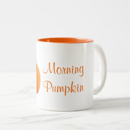 Mug Citrouille du matin (Devant droit)