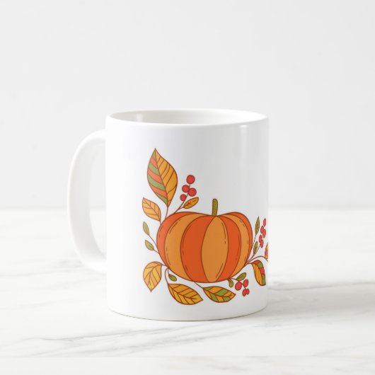 Mug Citrouille du matin de l'automne (Devant gauche)
