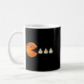 Mug Citrouille E Mangeant de la Crème Fouettée Drôle (Gauche)