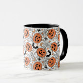 Mug Citrouille éffrayant Motif Halloween (Devant droit)