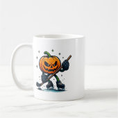 Mug Citrouille effrayante d'Halloween montrant des com (Gauche)
