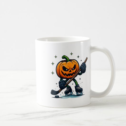 Mug Citrouille effrayante d'Halloween montrant des com (Droite)