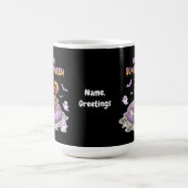 Mug Citrouille effrayante squelette à visage heureux F (Centre)