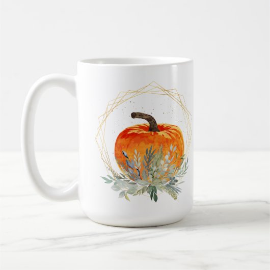 Mug Citrouille Élégante (Gauche)