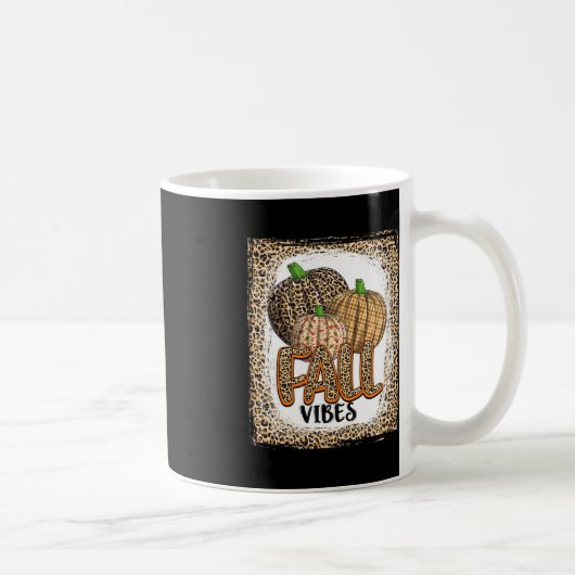 Mug Citrouille Empreinte de léopard Automne Vibes d'ac (Droite)
