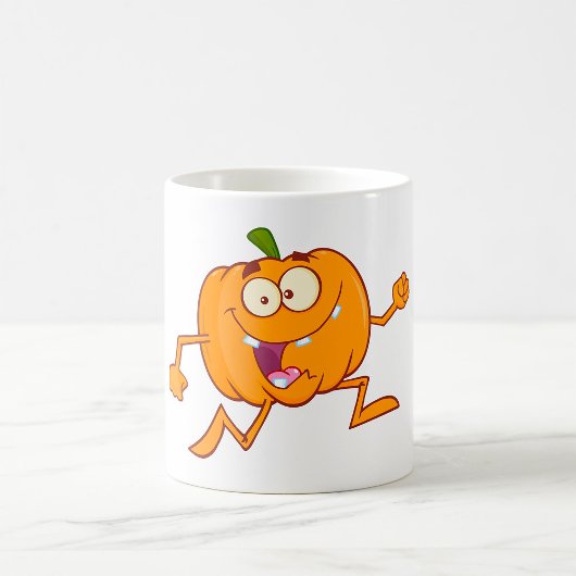 Mug Citrouille en cours d'exécution