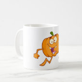 Mug Citrouille en course (Devant gauche)
