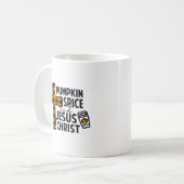 Mug Citrouille épicée et Jésus-Christ (Devant gauche)