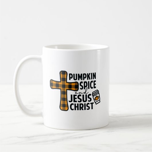 Mug Citrouille épicée et Jésus-Christ (Gauche)