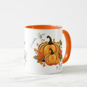 Mug Citrouille Épicée & Tout Chouette (Double) (Devant droit)