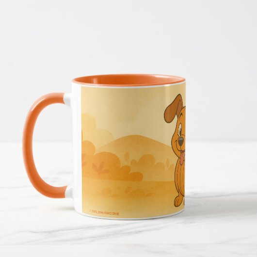 Mug Citrouille et chien (Gauche)