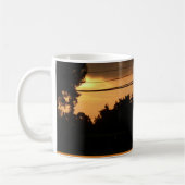 Mug citrouille et coucher de soleil halloween scène éf (Gauche)